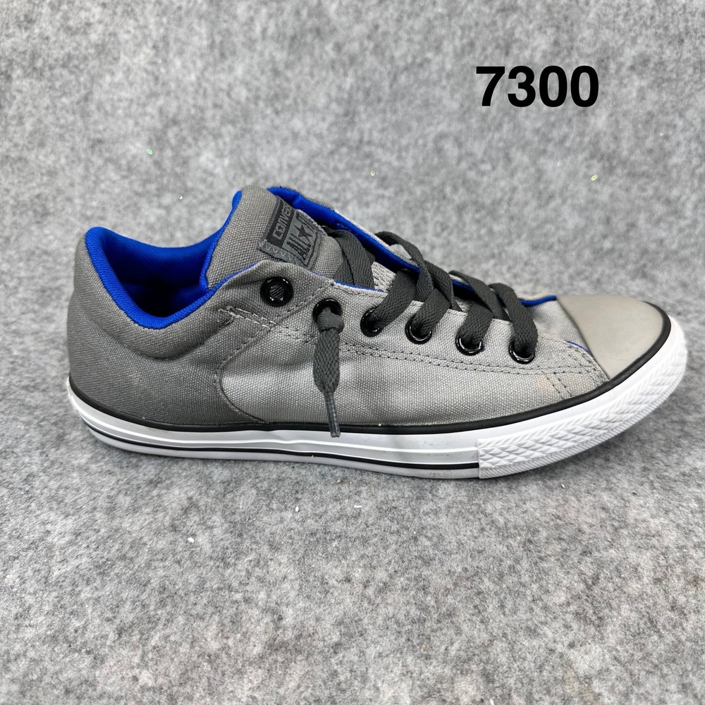Converse Chuck Taylor All Star Low Gray Blue Canvas Sneakers Junior Size 6
